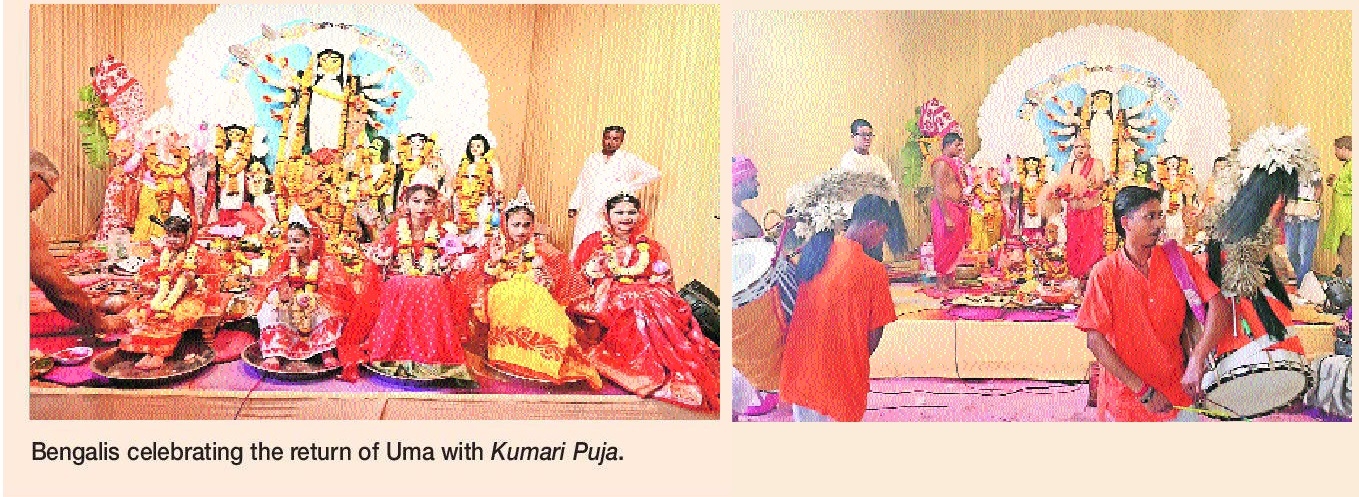 From Dhaak to Sindoor Khela spirit of Bengal lives on in Nagpur