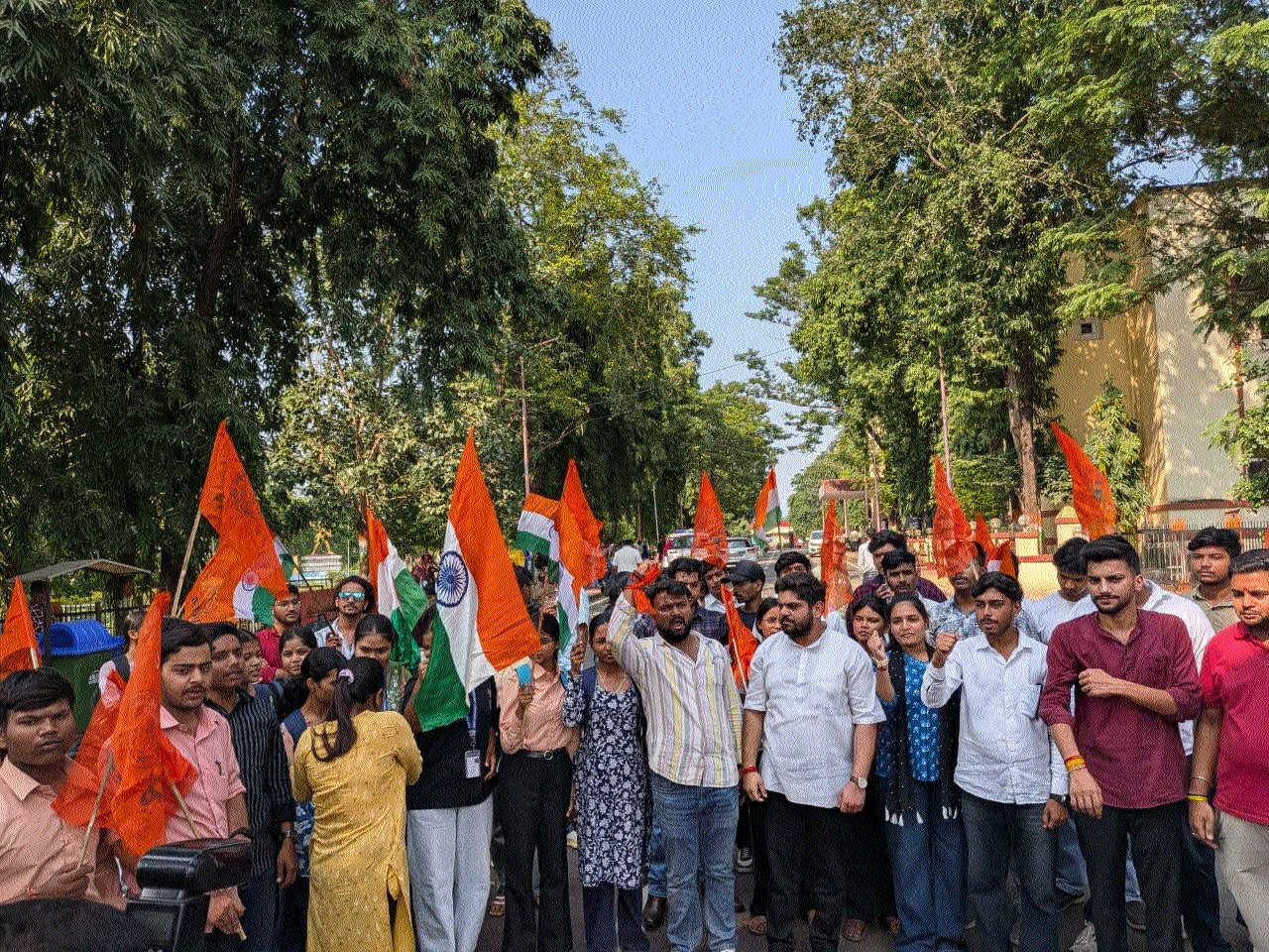 ABVP stages protest