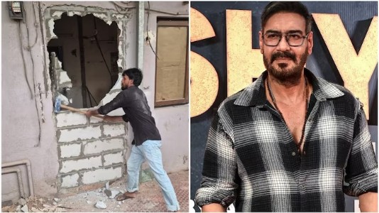 BMC razes unauthorised portions of Ajay Devgn bungalow in Juhu