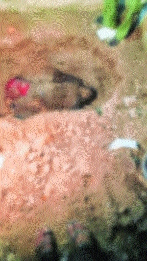 The body was exhumed 
