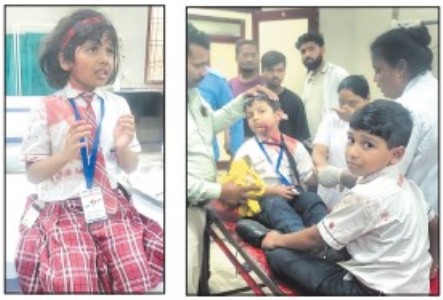 Nine students injured after school van collides with car in Jabalpur