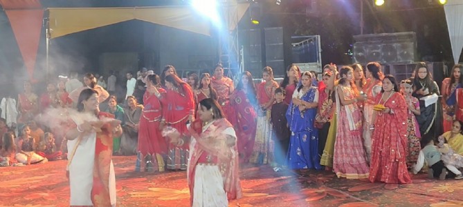 Dandiya programme in Amarkantak sees enthusiastic participation