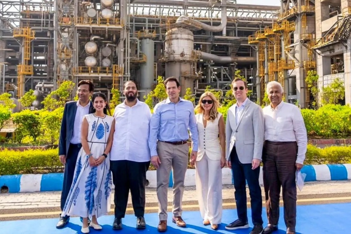 Energy diplomacy Rubio tours Jamnagar refinery