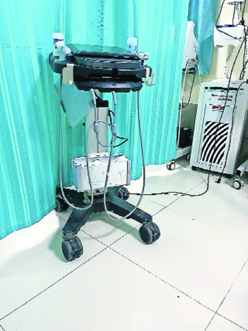 Ultrasonography machine with multiple probes at IGGMCH