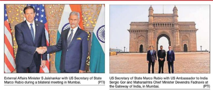 India, US share extraordinary alignment on core issues: Rubio