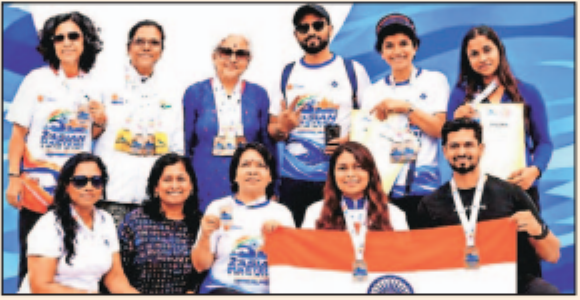 Nagpur swimmers shine at Asian Masters meet