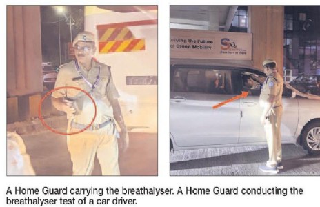 Who gave Home Guards power to conduct breathalyser tests?