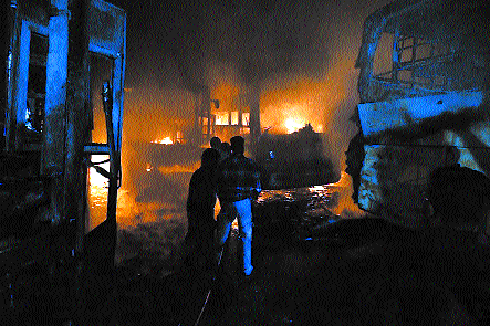 Bhopal’s ISBT blaze
