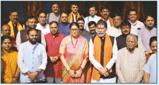 Smriti Irani delivers organisationaldiscipline message to party workers