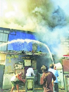 Goods worth Rs 35.70 lakh gutted at shop near Geetanjali Talkies
