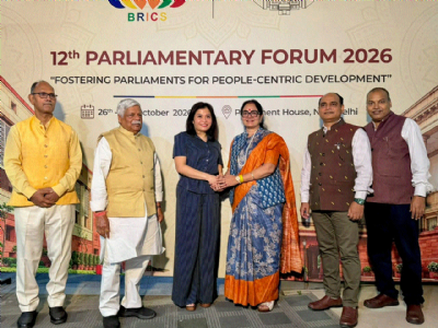 MP Bharti Pardhi represents India at BRICS Parliamentary Forum in New Delhi