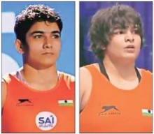 Neelam, Kajal settle for silver medals