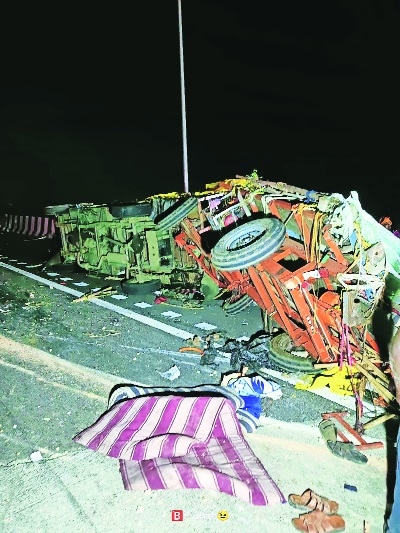 The heart-wrenching picture of Tata Ace that met with accident