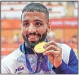 Wrestler Sujeet seals gold,beats Olympic champion