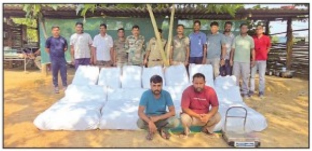 Jashpur Police seize cannabis worthover Rs 2.20 crore, two arrested