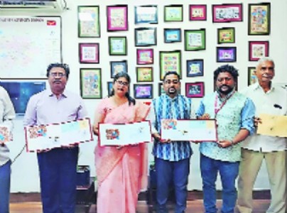 Picture postcard on Gond art released