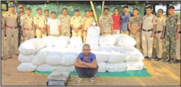 Man held with 632.380 kg ganja worth Rs 3.16 crore