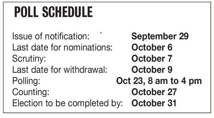 poll schedule