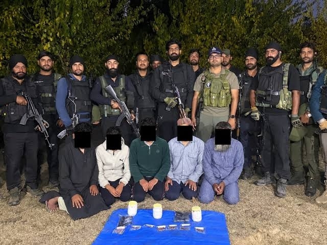 5 terrorists held in