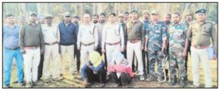 PTR patrolling team arrests three poachers, seize poaching material