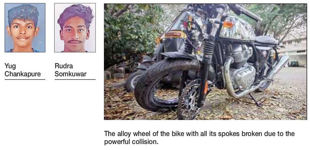 100 kmph joyride ends in accident yug chankapure rudra somkuwar