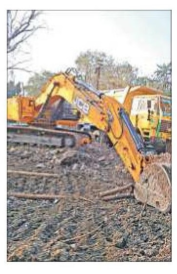 Massive tree-felling in Ajni Rly Colony