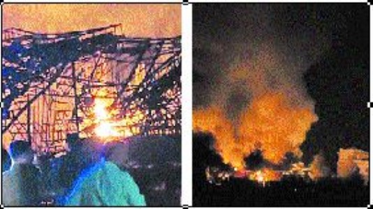 Cylinder blast in wedding reception