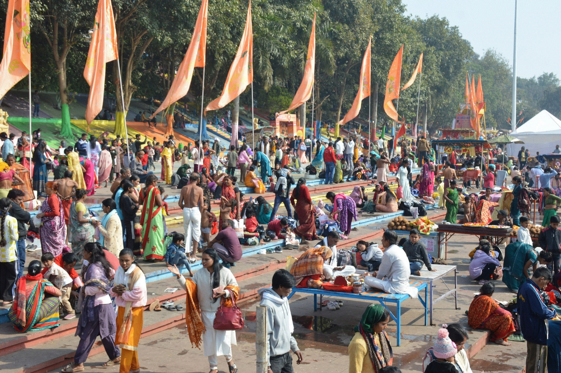 Devotees take holy dip in ghats on Magh Pournima