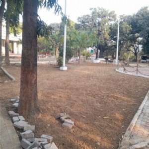 Mpl Commr inspects beautification, work of Tilwara Gandhi Garden