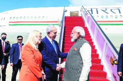 PM Modi in Israel to strengt