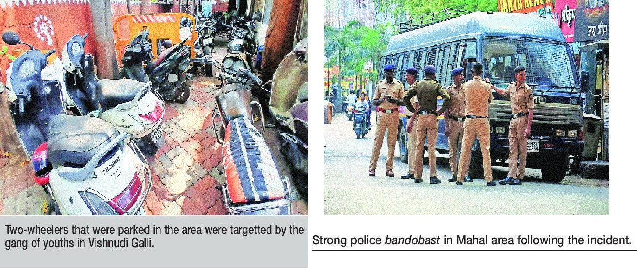 Seven two-wheelers smashed youth 