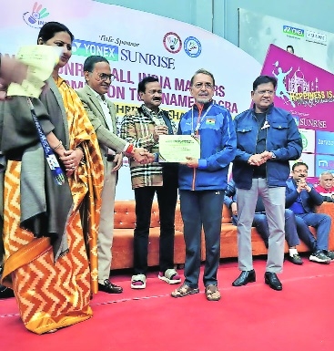 Mahajan finishes 2nd best in masters badminton