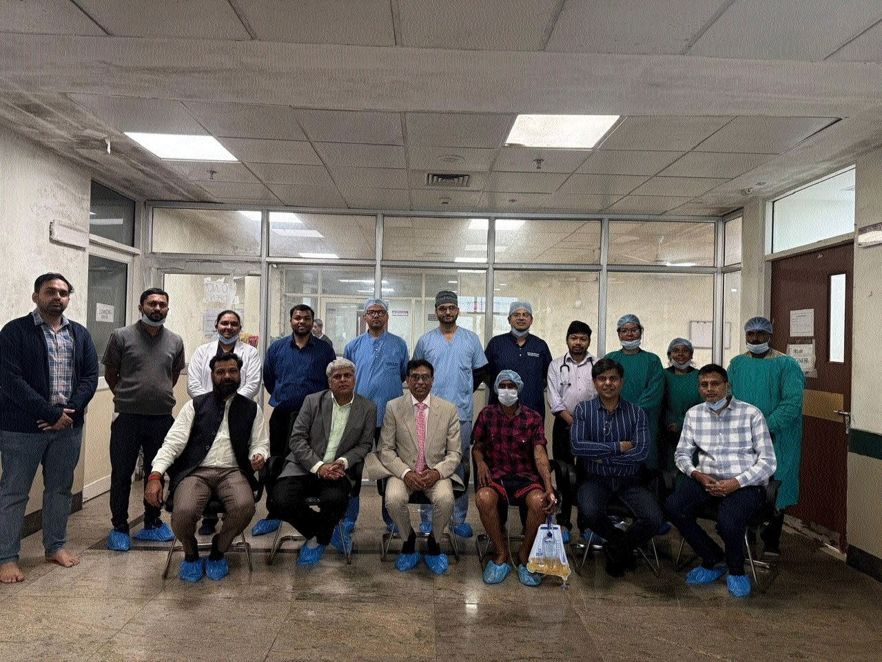 Middle-aged man undergoes 