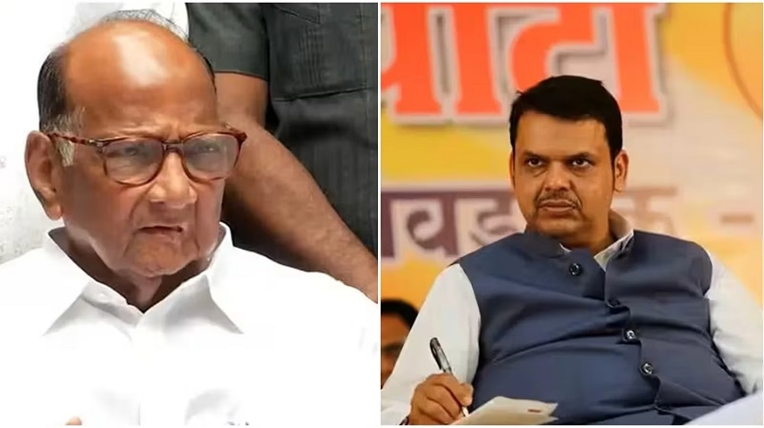 Fadnavis not party to NCP merger talks has no right to comment Sharad Pawar