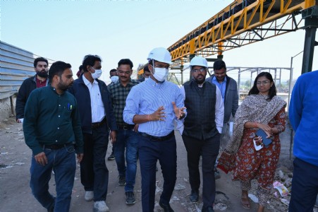 JMC Commnr Ahirwar carries out inspection of waste-to-energy plant