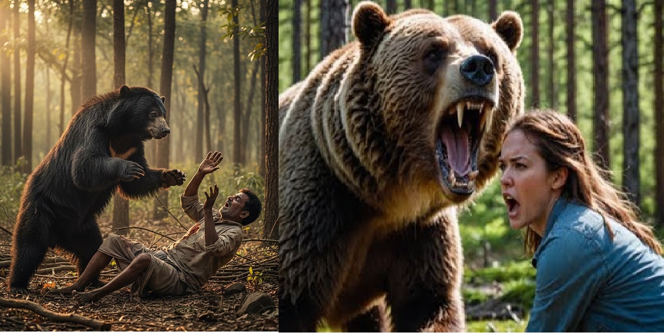 Wife killed husband injured in bear attack in Ramtek