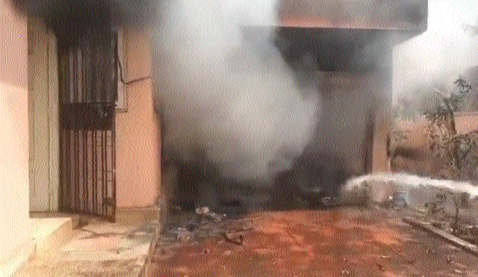 Fire breaks out in house