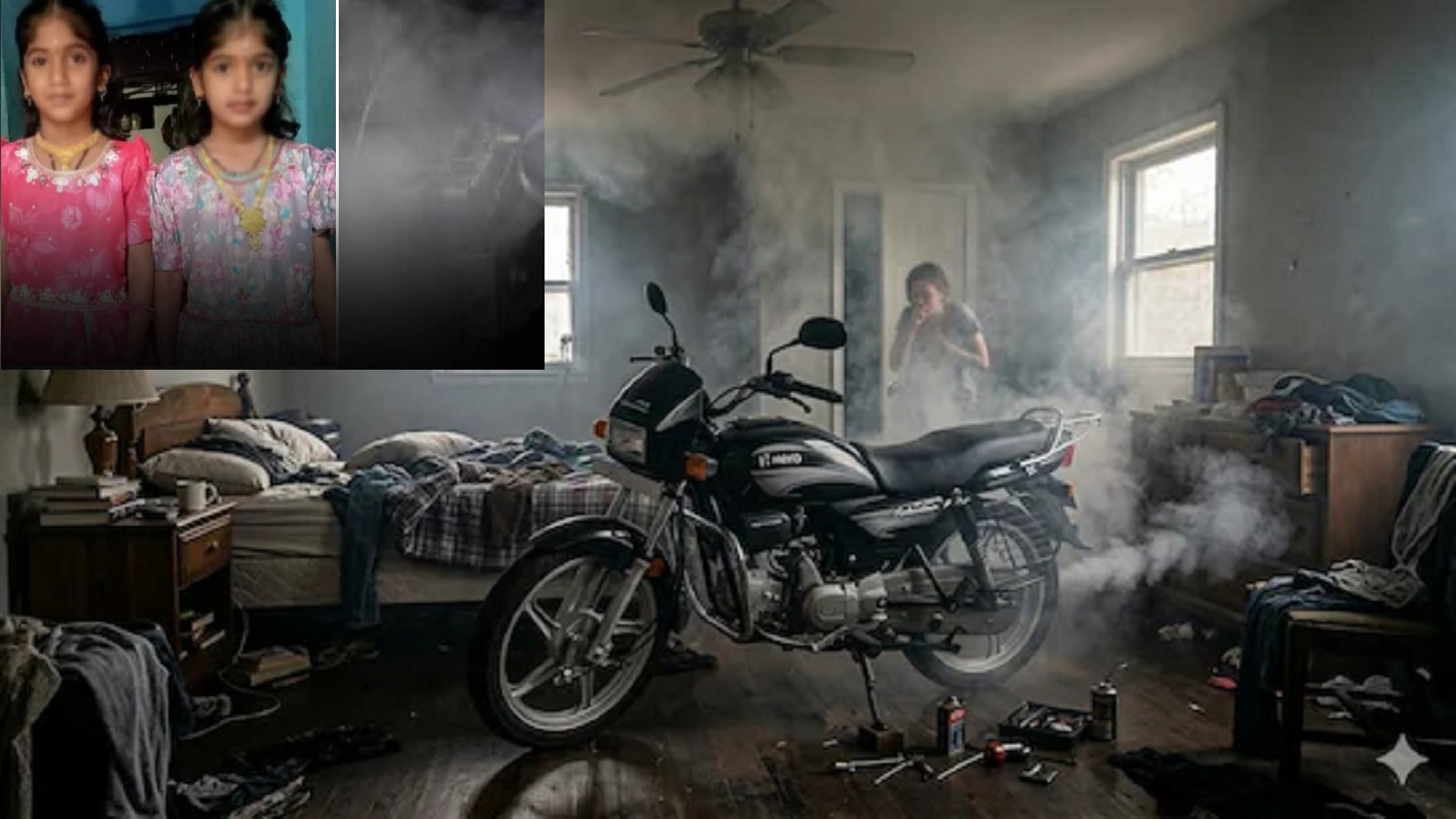 twin daughters Charita and Chandana die in Andhra after inhaling fumes