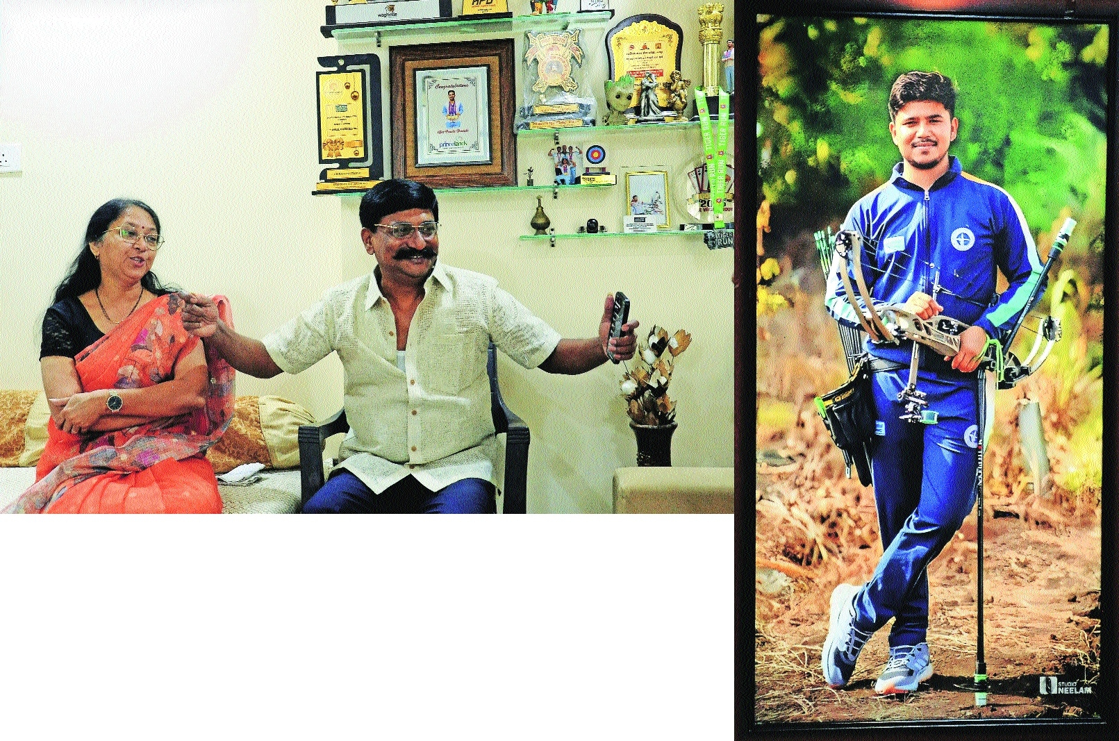 Archana and Pravin Deotale proud parents of Ojas far right