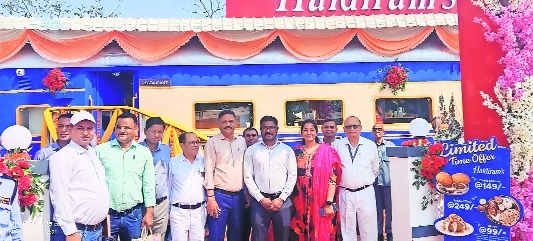 Haldirams Rail Coach Restaurant opens at Gondia Railway Station 
