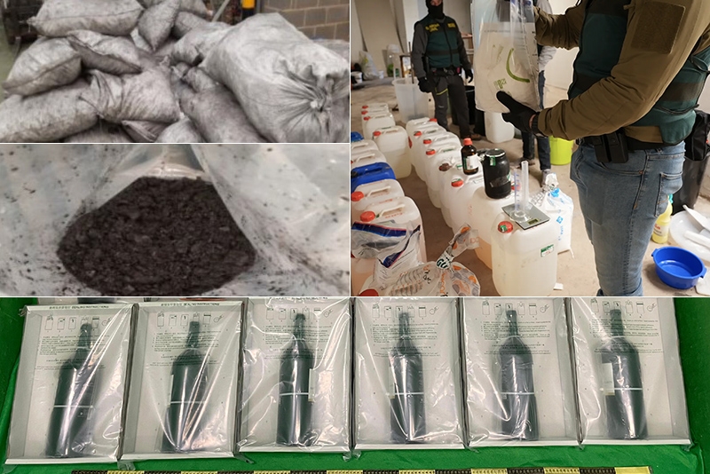 Cocaine concealed  in BP machine seized