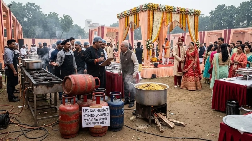 Wedding sans food LPG cylinder 