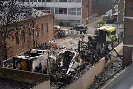 Four Jewish charity ambulances set on fire in London