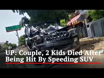 Couple, two children injured after speeding pickup truck hits motorbike