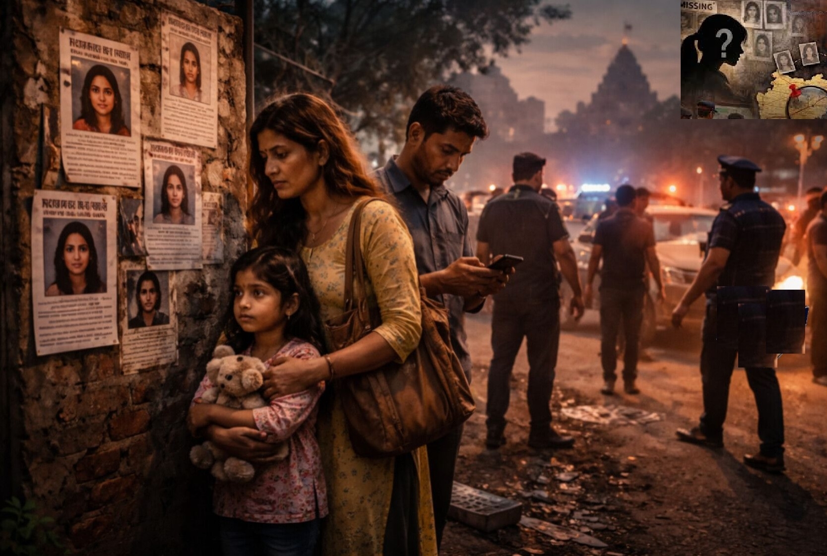 91000 missing girls traced