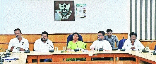 Officials at the first meeting of the new Water Works 