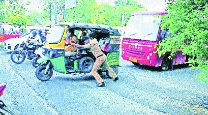 Speed-breakers near Sitabuldi fly-over