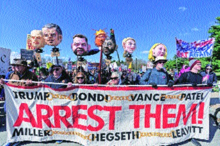 ‘No Kings’ rallies draw crowds across US, in Europe