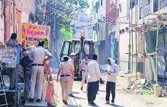 Bulldozer action against