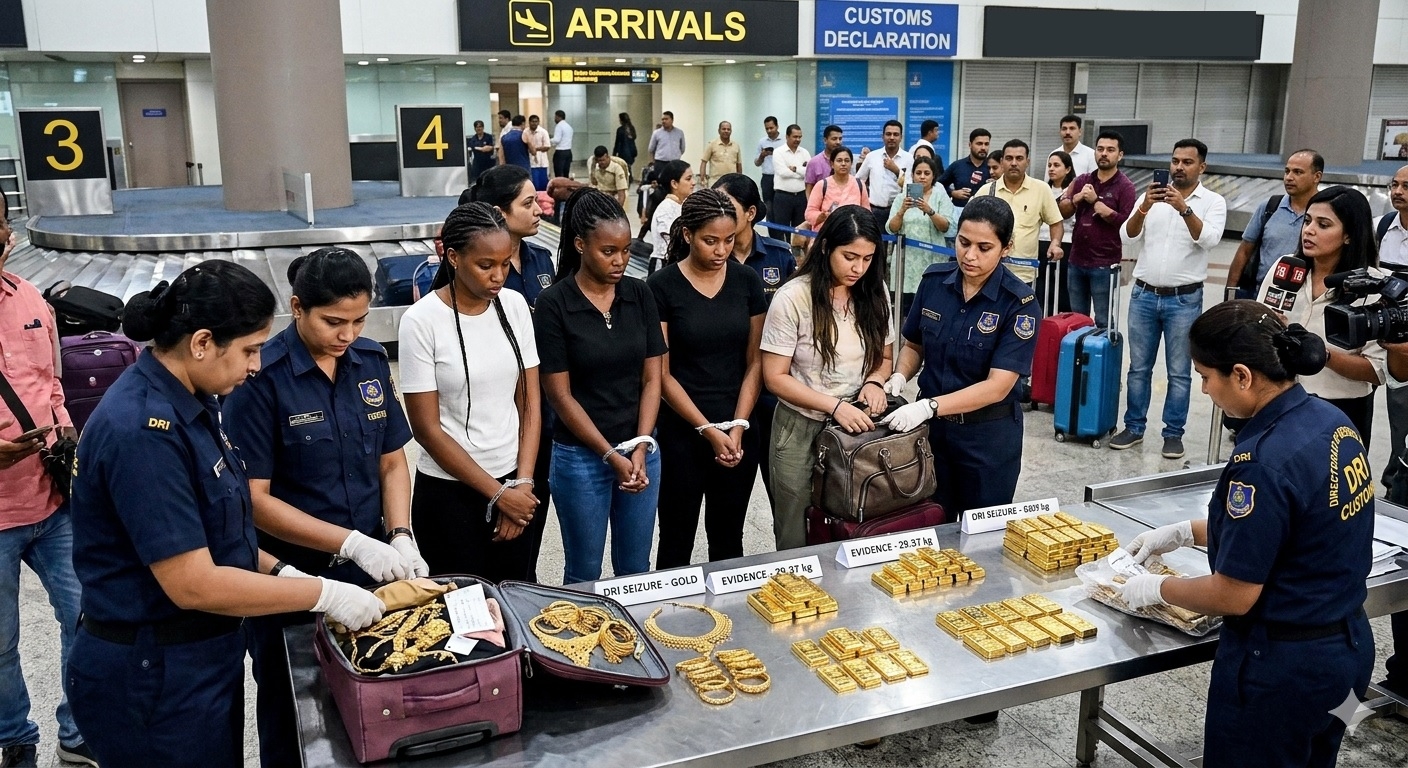  DRI nabs 24 women with gold worth